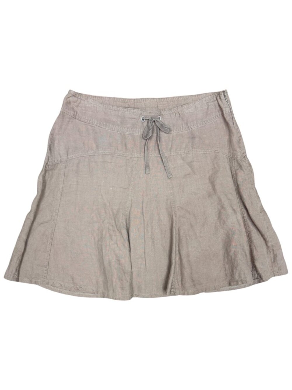 ATHLETA | 100% Linen Daydream Swing Skirt | Taupe | Size 12